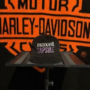 Vintage 1990s maxell capsule snapback hat